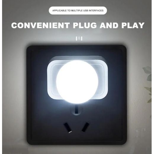 Generic 3pcs Mini USB LED Night Lights, Plug & Play Portable Indoor Lighting, Compact Elegant Design, USB-Powered, Suitable for Various Rooms & Situations - image 2