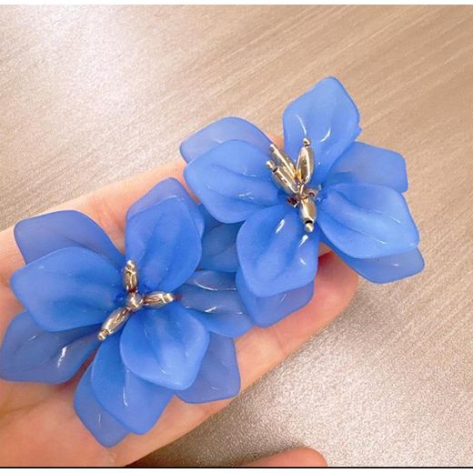 Set Elegant Floral Blue Earrings for Women – Lightweight, Stylish & Perfect for All Occasions  Affordable Jewelry