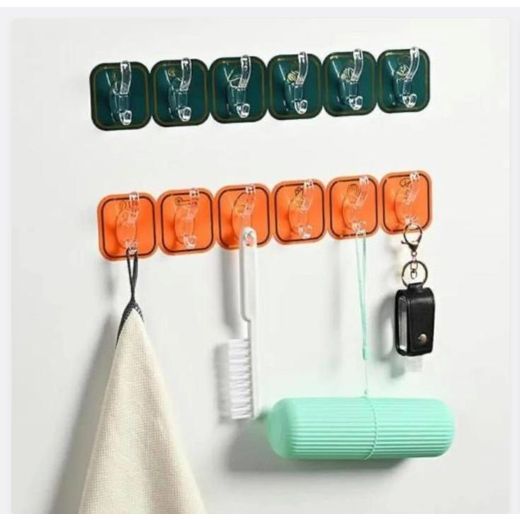 Generic 6In1 Sticky Adhesive Hook (1colour)