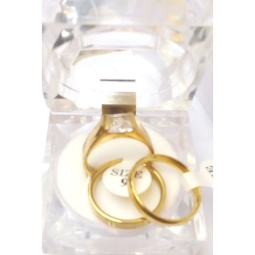 Rommanel Weddding Stainless Ring Sets