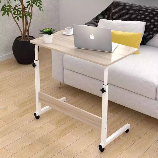 Wooden Beside Laptop Desk Bamboo Adjustable Laptop Table.