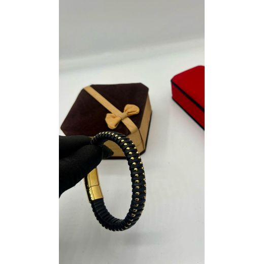 Black and gold trendy bracelet 