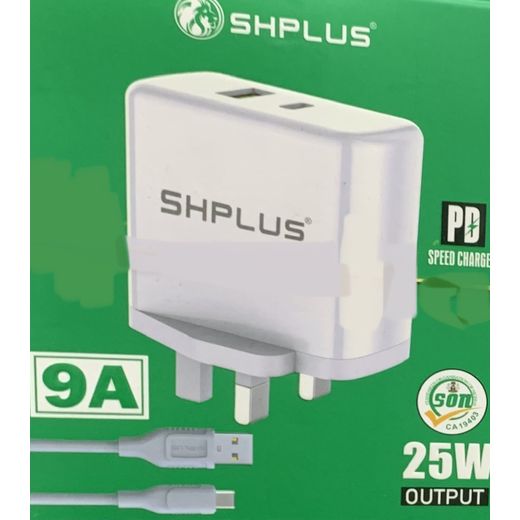 Heavy Duty 9A-25W 2USB PD SPEED CHARGER