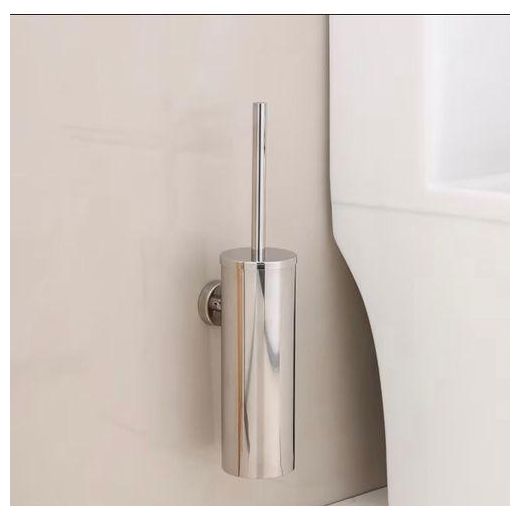 Clo Elegant Gold-Plated Wall-Mounted Toilet Brush Holder with Long Handle - Durable Stainless Steel