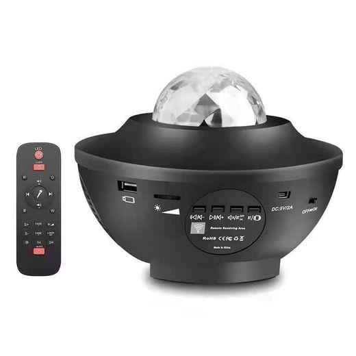 Generic Starry Projector Night light with built in Bluetooth music player & USB port