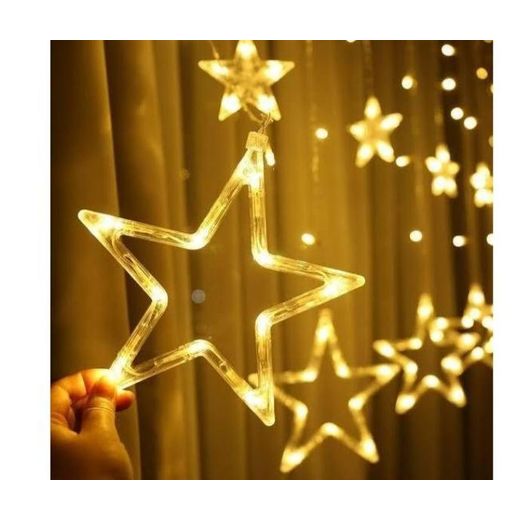 Generic LED Star Curtain Lights – Twinkling Star Fairy Lights for Windows, Curtains & Wall Decor - image 3