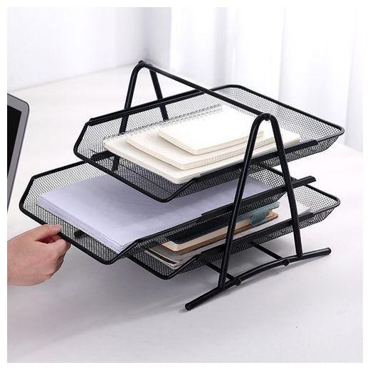Generic 3 Steps Metal Mesh Desk Organizer/File Document Tray/File Tray.. - image 2