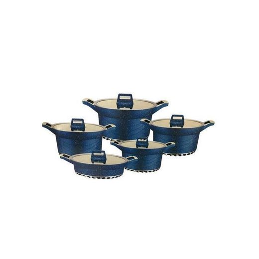 BROCOOK 10pcs Non Stick Aluminum Cooking Pots With Frying Pan