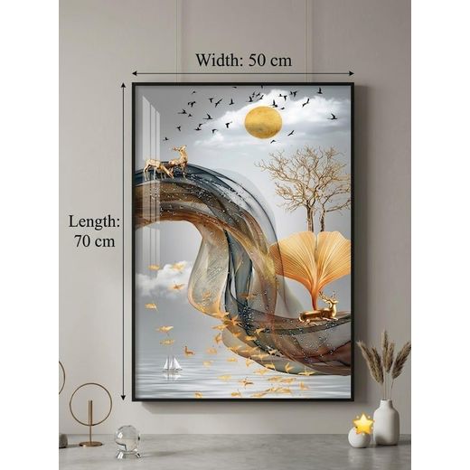 Generic Luxury Abstract Geometric Wall Art Painting - image 2