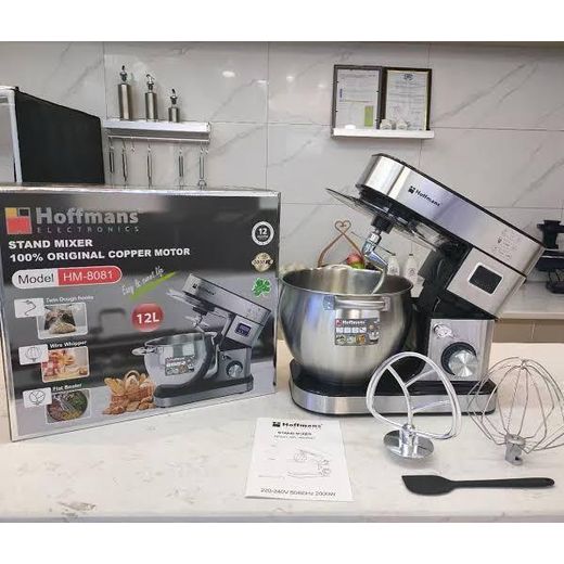 Hoffmans 12L High Quality Industrial Stand Mixer, Blender & Meat Grinder - 1600W - image 2