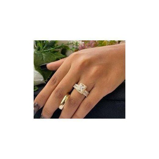 Royal Gold England First Class & First Grade Non Fading Gold Wedding Ring Set