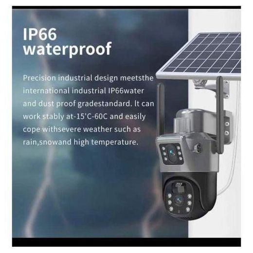 Generic V380 PRO DUAL LENS PTZ SOLAR CAMERA 5.0MP Big lense