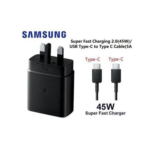 Samsung Galaxy Quantum Super 45W Charging Adaptive Type-C For Galaxy A14 A24 A34 A54 S22 S22 Ultra S23 S23 S24 Ultra & Redmi