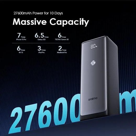 Oraimo PowerJet 130 27600mAh 130W Type-C Laptop Power Bank