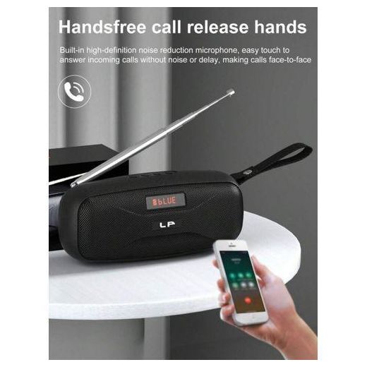 LP  V57 Portable Bluetooth Speaker Radio With Led Display - image 3