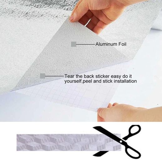 Generic Waterproof, Oil-proof Self Adhesive Aluminium Foil Stickers - image 4