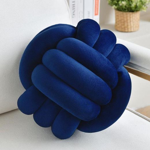 Luxury Velvet Knot Throw Pillow – Modern Decorative Cushion 