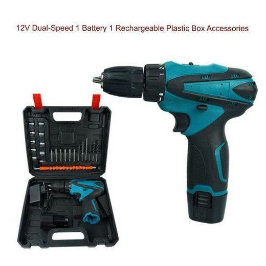 Generic Best Price Electric Tools Cordless Drill IMPACT DRILL MACHINE-Home Cordless Electric Drill Driver 21V 6.0A Batteries Max Torque 200N.m Variable Speed Impact Drill Electric Screwdriver - image 2