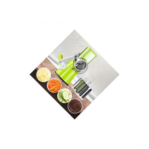 Generic Vegetable Fruit Cheese Cutter Slicer Kitchen Tools Potato Carrot Chopper Multi-function Kitchen Gadget Manual Rotating Grater - image 3