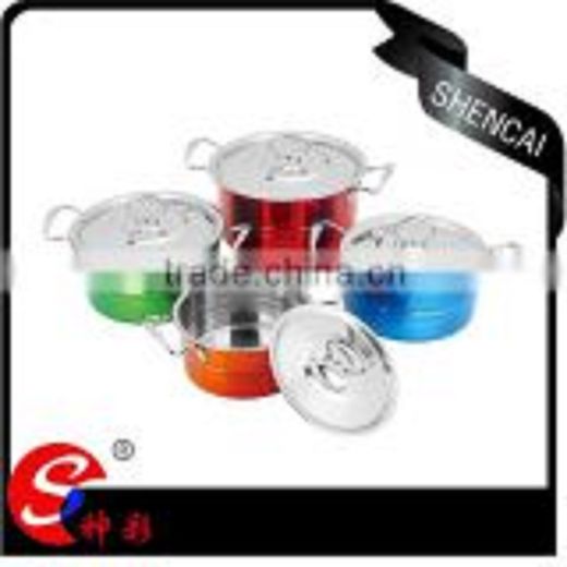 Generic 4 Pcs-Colorful Stainless Steel Casserole Food Serving Set - image 4