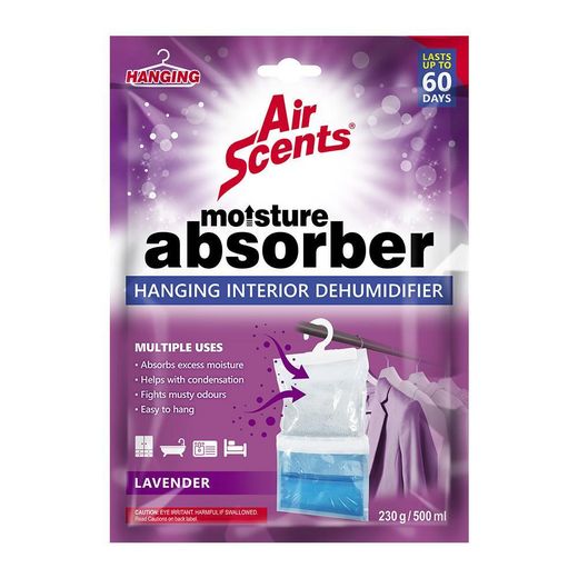 Air Scents Moisture Absorber – Hanging Interior Dehumidifier 500ml