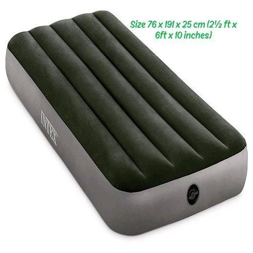 Intex Inflatable Small Single Size Air Mattress green