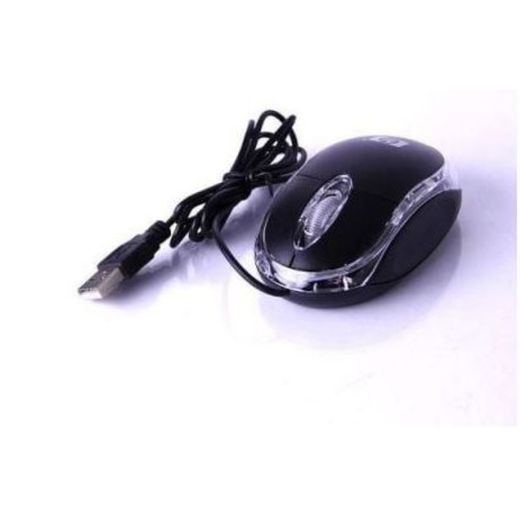 Generic Mini USB Wired Optical Light Mouse For Office - Black