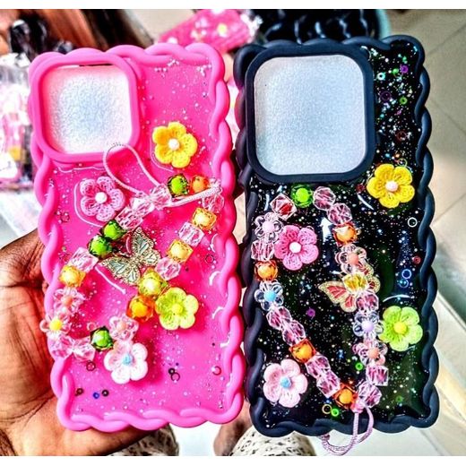 Generic iPhone Crystal Butterfly Star Soft Case For iPhone 6 / 7 plus / X / XR / 11 / 11 Pro Max / 12 / 12 Pro Max / 13 Pro Max / 14 / 14 Pro Max / 15 / 15 Pro Max Pouch