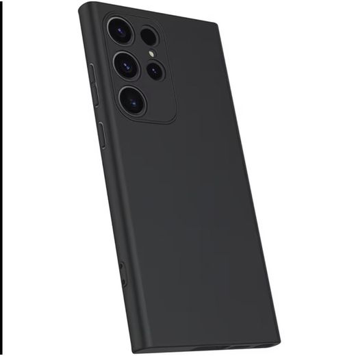 Samsung Silicone Case & Pouch For S25Ultra , S24Ultra , S23 Ultra , S22 Ultra , S21 Ultra  – Sleek Black Design with Camera Protection, Shockproof Defense & Scratch-Resistant Durability - image 4