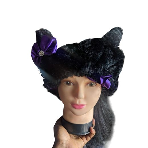 Elegance Star Elegant Women's Faux Fur Winter Hat - Cozy & Warm Thickened Mongolian Cap with Ear Protection, Stylish Minimalist Design 