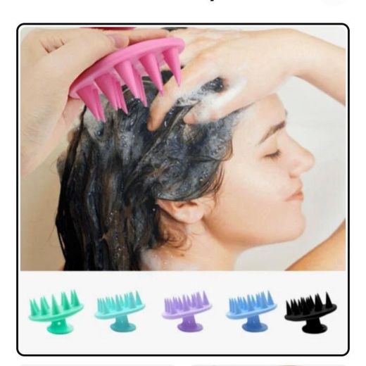 Generic Silicone Scalp Massager Shampoo Brush – Soft Hair Washing Comb for Hair Growth & Dandruff Removal - image 3