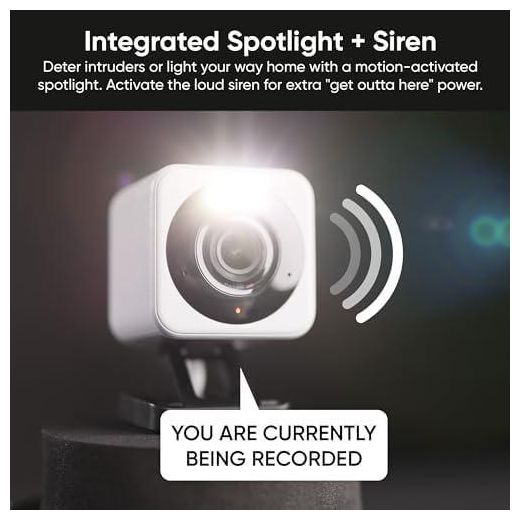 Wyze Cam v4, 2.5K HD Wifi Smart Home Security Camera - Black (indoor And Outdoor, Wired) - image 2