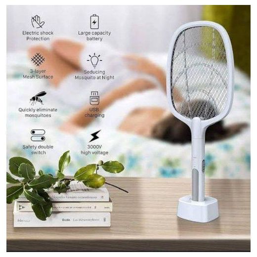 Generic Mosquito Killer Racket Handheld Electric Fly Swatter
