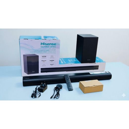 Hisense HS1800 140W 2.1 Channel Soundbar with Wireless Subwoofer