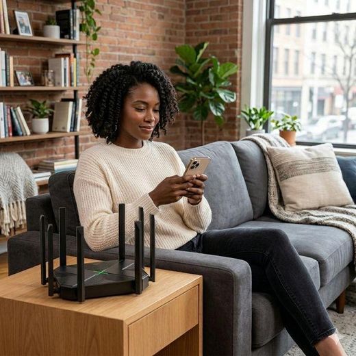 Generic 5g SMART Black WIDE RANGE 8-Antenna AC1200 Wireless Dual Band Gigabit WLAN Router Signal Amp – Powerful 1200Mbps 5GHz/2.4GHz WiFi Router, Repeater - Coverage up to 1200m WLAN WiFi Repeater 1200 Mbps for 4K Dual Band WiFi Extender Internet Booster Repeater - image 3