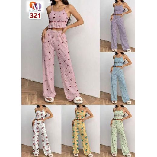 Fashion Ladies High Quality Pyjamas Set