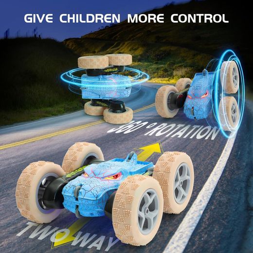 Generic 2.4G Children's remote control car, dinosaur stunt remote control car - image 4