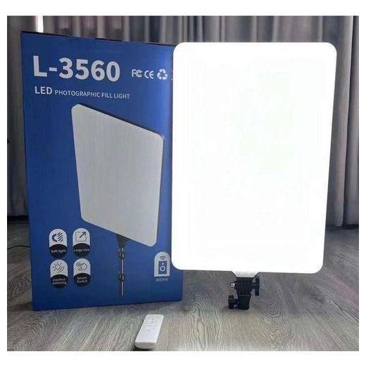 Generic L-3560 Led Photographic Fill Panel Soft Light With Stand 24inch - image 2