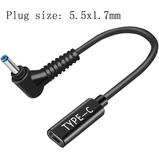 Generic USB C to DC Connector 19V 5.5 x1.7 mm to USB CDC Adapter Made for Acer Laptop Series
