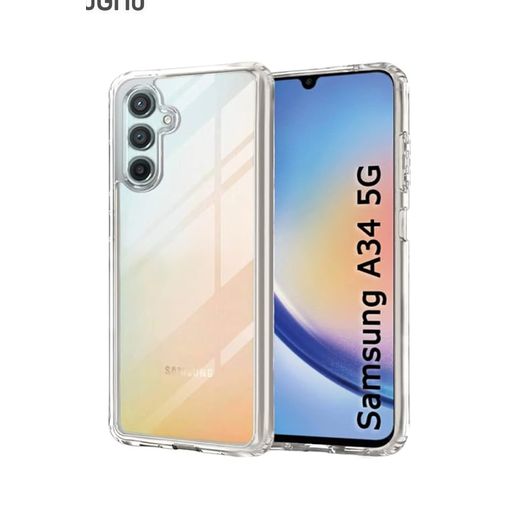 Samsung Galaxy A34 5G Solid Rugged Edge Transparent Back Case