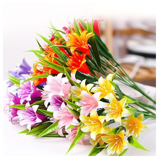 Generic Potted Plant Artificial Plastic Simulation Flowers Decor - image 2
