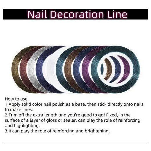 Homarom Nail Art Kits Manicure Tools 3D Nail Tool UV Nail Painting Brush Set Dotting Pen Rhinestones Decor - image 2