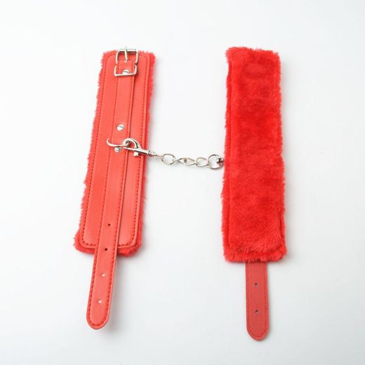 Fashion Fluffy Hand Cuff Set-Ajustable Cuffs - image 2