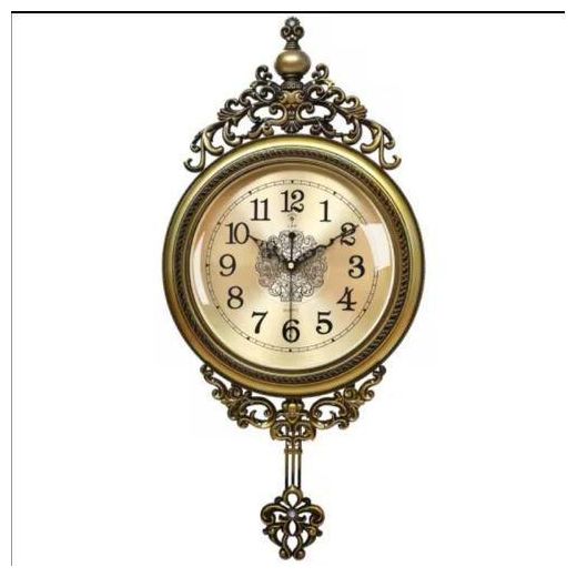 Generic TOP HOME  Large Luxury Wall Clock Modern Nordic Modern Design Living Room Silent Non Ticking Wall Clock Simple Iron Hanging Clocks Home Decor Quartz Clock Decorative Wall Clock - Gold