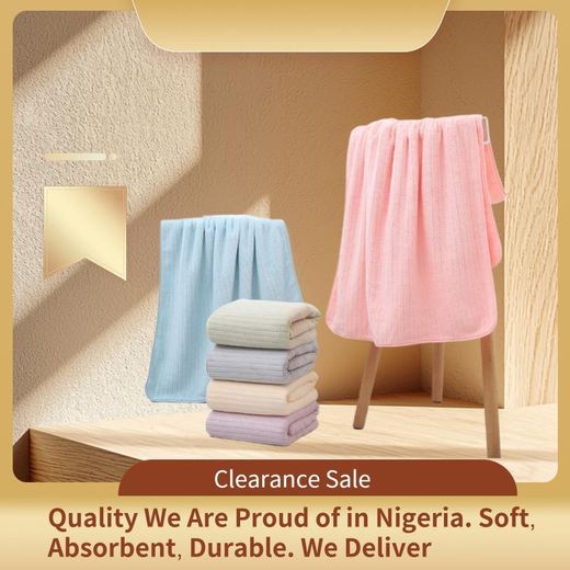 Generic 1pcs Face Towel 35cm x 75cm, Soft Absorbent Single Facial Towel, green - image 4