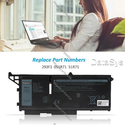 DELL Latitude 5330 Series Laptop Battery (41Wh 11.25V) - Compatible Model Numbers: 293F1 / 051R71 / 51R71 - image 2