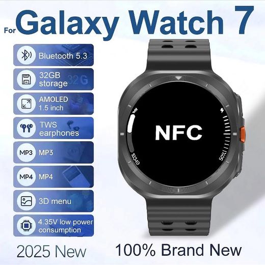Generic 2025 Galaxy Watch 7 Ultra Smartwatch 32GB Memory Video GPS NFC AMOLED Fitness Tracker Health Smart Watch - image 2