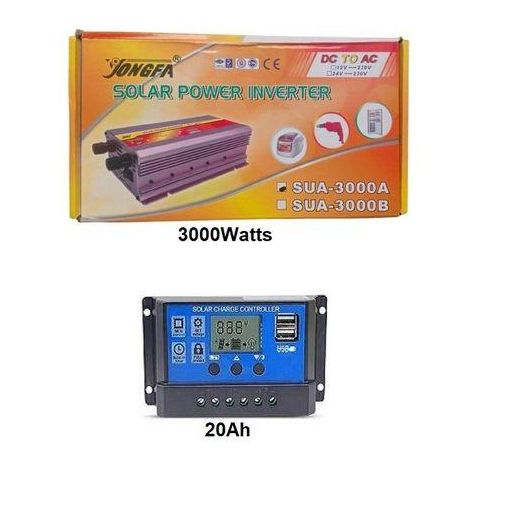 3000watts Inverter & 20ah Solar Charge Controller Combo