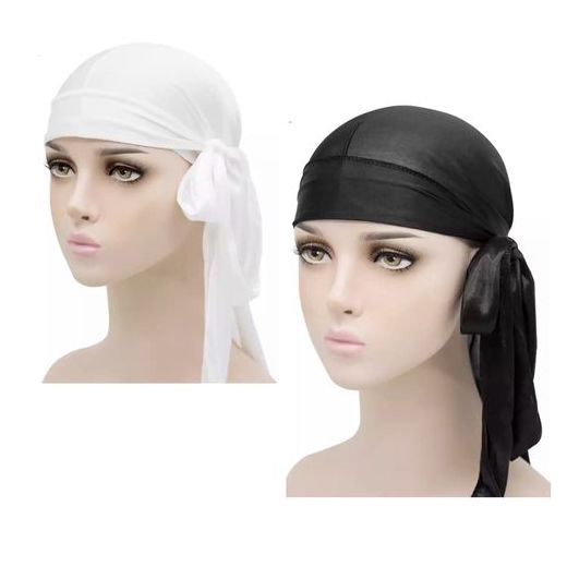 2 Pieces Stylish Extra Long Durag For Men And Women