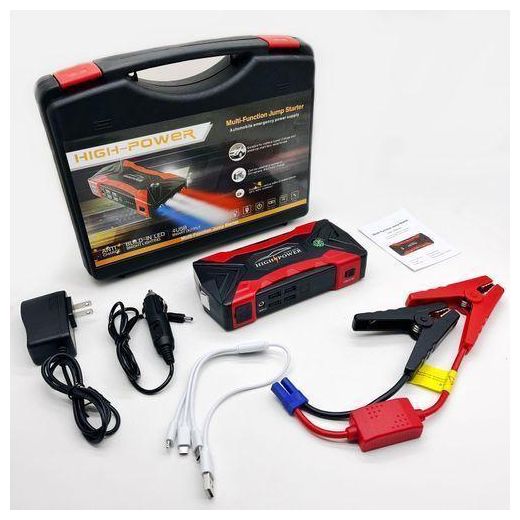 Light product_image_name-Generic-Car Jump Starter Cable & Power Bank - 99800mAH - Torch Light-1 Car Jump Starter Cable & Power Bank - 99800mAH - Torch Light